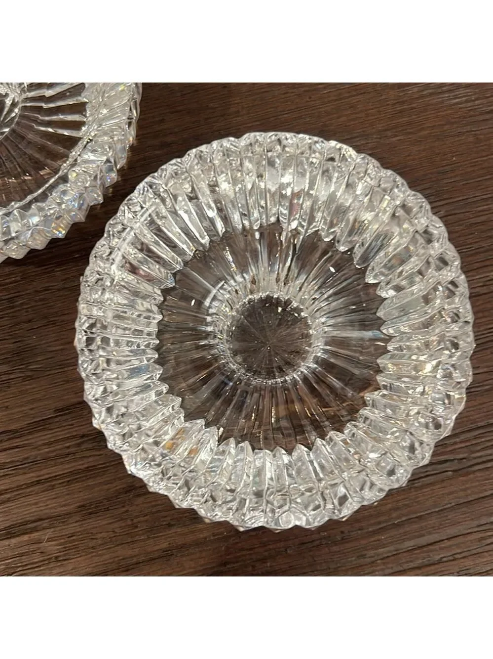 Tipperary Irish Crystal Candle Holders, Pair 3”